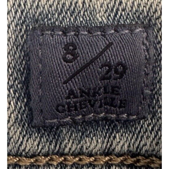 Lucky Brand Bridgette Woman SZ 8/29 Distressed Shark Bite Raw Hem Skinny Jeans - Picture 10 of 16